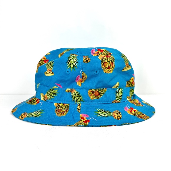 Vans Undertone 'Drained and Confused' Pineapple Skull Bucket Hat - Picture 4 of 7